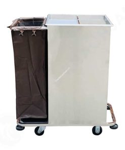 Xe đẩy làm phòng khách sạn 1 túi inox 201 XP11201-04