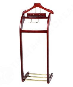 Cây treo quần áo vest gỗ inox vàng CV7156