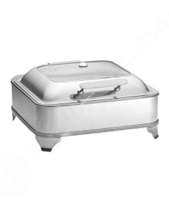 Nồi hâm buffet điện vuông nắp kiếng gắn trục thủy lực AT61293