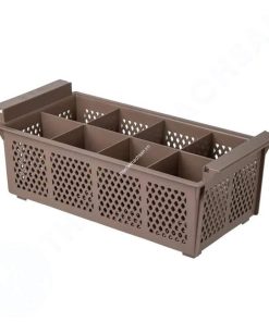 Rack dao muỗng nĩa đũa 8 ngăn màu nâu RD069B