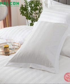 Bộ chăn ga gối vải sọc cao cấp cho không gian