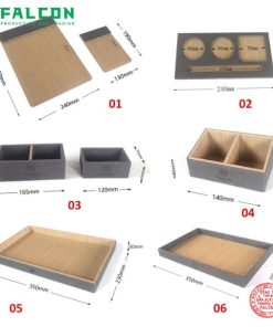 Bộ đồ da khách sạn cao cấp, khay đựng đồ