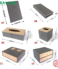 Một số khay hộp chi tiết bằng da trong khách sạn