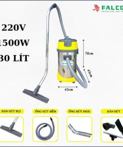 Máy hút bụi công nghiệp được thiết kế với công suất cao, an toàn