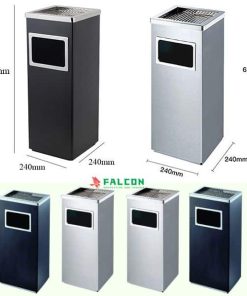 Thùng rác sảnh inox gạt tàn được thiết kế rộng rãi, tiện lợi