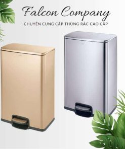 Thùng rác vuông phủ nano cao cấp