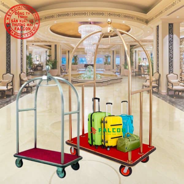 Xe chở hành lý lồng chim chuyên dụng cho khách sạn, resort