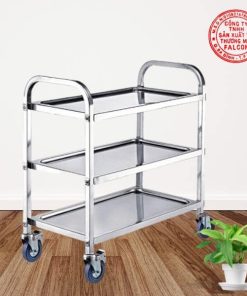 Xe dọn dẹp 3 tầng inox chất lượng, giá rẻ Falcon cung cấp