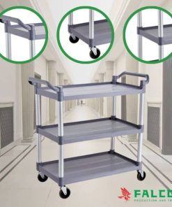 Xe dọn dẹp 3 tầng có cấu tạo chắc chắn, bền bỉ, tiện lợi