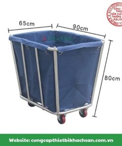 Kích thước xe dọn đồ dơ chuyên dụng cho khách sạn