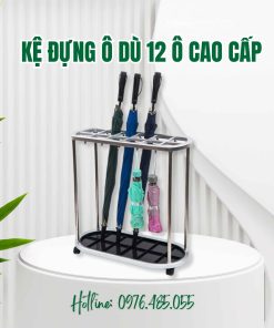 Kệ đựng ô dù 12 lỗi cắm cao cấp cho khách sạn