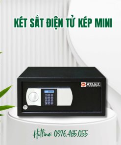 Két sắt điện tử kép WELKO, két sắt mini cho khách sạn