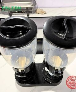Bình đựng ngũ cốc buffet 2 ngăn đôi