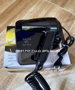 Máy sấy tóc khách sạn treo tường màu đen cao cấp