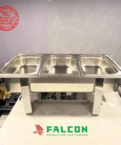 Nồi buffet inox cao cấp 3 ngăn đáp ứng tiêu chuẩn an toàn vệ sinh thực phẩm