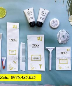 Amenities tiêu hao dùng 1 lần cao cấp đóng túi giấy đá cho khách sạn 1-5 sao