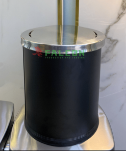 Thùng rác nắp bập bênh chất liệu inox sơn tĩnh điện bền bỉ