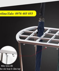Giá căm ô dù 12 ô với 10 móc treo dùng cho được đa năng công dụng