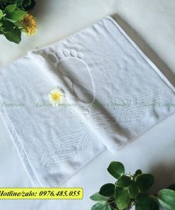Thảm chân dệt hình bàn chân cao cấp, dày dặn thấm hút tốt