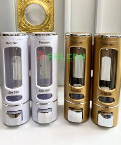 Bình đựng dung dịch gắn tường đôi nhựa cao cấp giá rẻ cho khách sạn