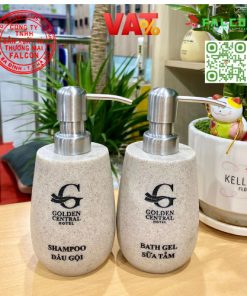Bình đựng dung dịch cho khách sạn miễn phí in logo theo yêu cầu