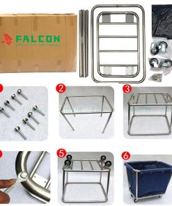 Cách lắp đặt xe thu gom đồ giặt là 1 túi dễ dàng