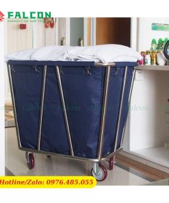Xe dọn đồ giặt là, xe dọn đồ đồ, xe dọn ga gối cho khách sạn