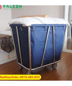 Xe thu gom, xe dọn đồ giặt ủi 1 túi