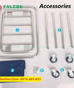 Xe dọn đồ dơ cho khách sạn 1 túi