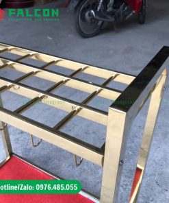 Kệ đựng ô dù 18 ô mạ vàng cao cấp cho khách sạn