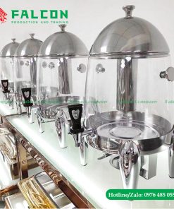 Bình đun nóng lạnh nước trà trái cây buffet inox