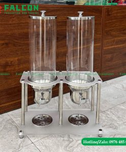 Bình đựng ngũ cốc 6L 2 ngăn cho nhà hàng, khách sạn, quán ăn...