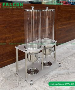Bình đựng ngũ cốc 2 ngăn chất liệu cao cấp cho nhà hàng, khách sạn