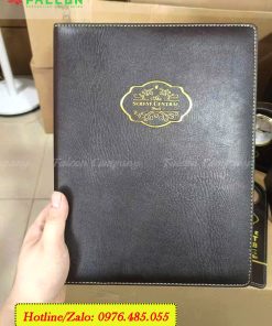 Quyển bìa da A4, quyển nội quy chất liệu da cao cấp in ấn logo theo yêu cầu