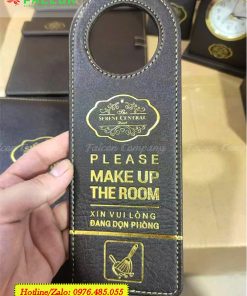 Thẻ buồng phòng khách sạn chất liệu da in logo