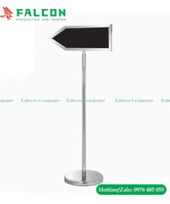 Bảng chỉ dẫn mũi tên inox trắng, bảng chỉ dẫn lối đi nhà hàng, khách sạn