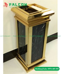 Cung cấp thùng rác sảnh khách sạn đá hoa cương sang trọng